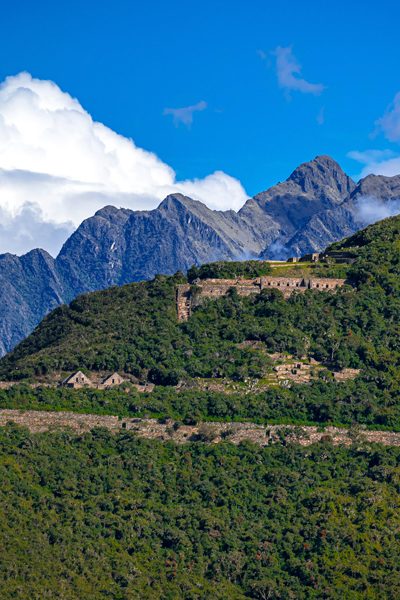 Vista de Choquequirao desde Marampata